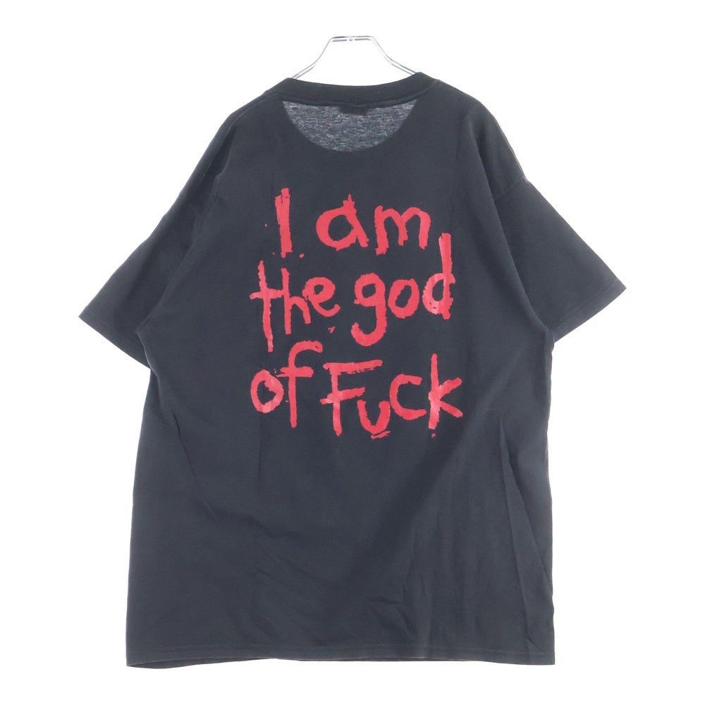 VINTAGE(ヴィンテージ) 90s MARILYN MANSON I am the god of Fuck マリリンマンソン 両面プリント Tシャツ 半袖カットソー ブラック