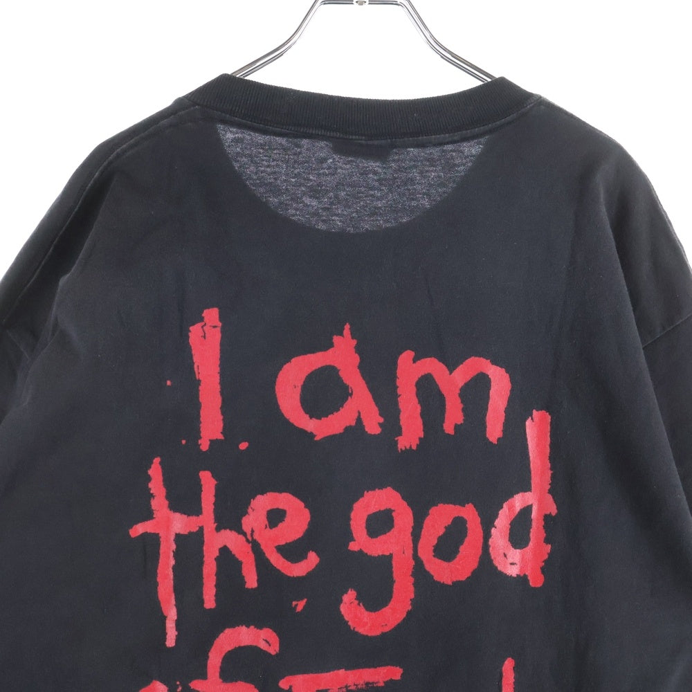VINTAGE(ヴィンテージ) 90s MARILYN MANSON I am the god of Fuck マリリンマンソン 両面プリント Tシャツ 半袖カットソー ブラック