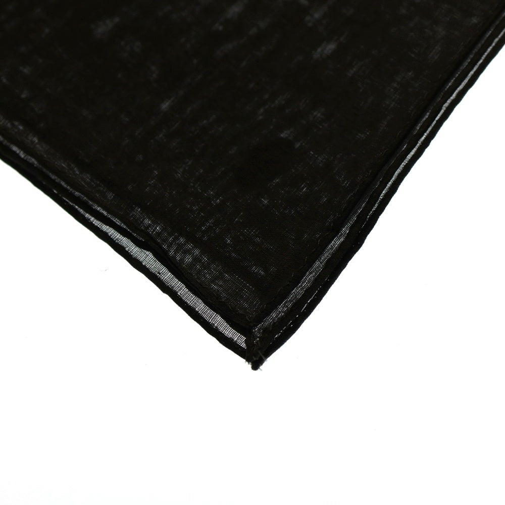 Yohji Yamamoto(ヨウジヤマモト) 90s ×Mats Gustafson マッツグスタフソン コラボ ハンカチ スカーフ 手捺 ブラック