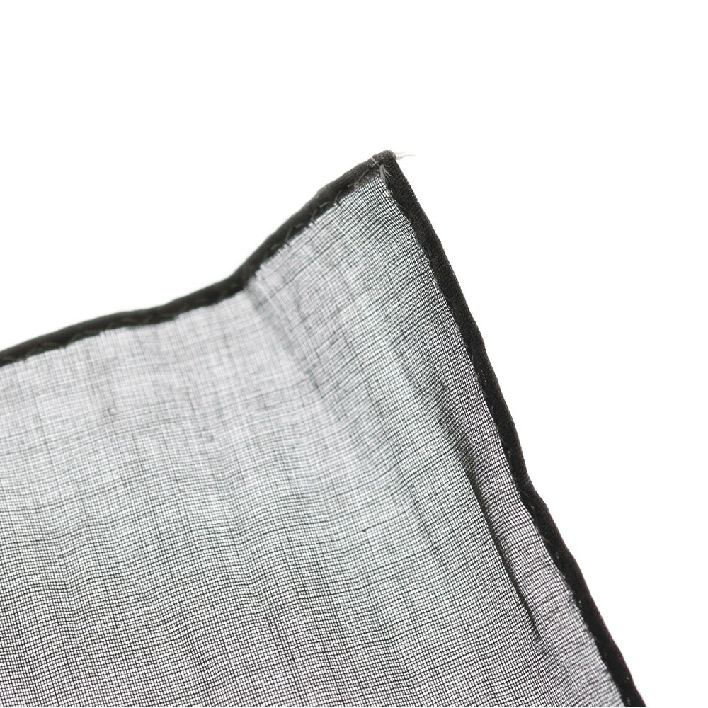 Yohji Yamamoto(ヨウジヤマモト) 90s ×Mats Gustafson マッツグスタフソン コラボ ハンカチ スカーフ 手捺 ブラック