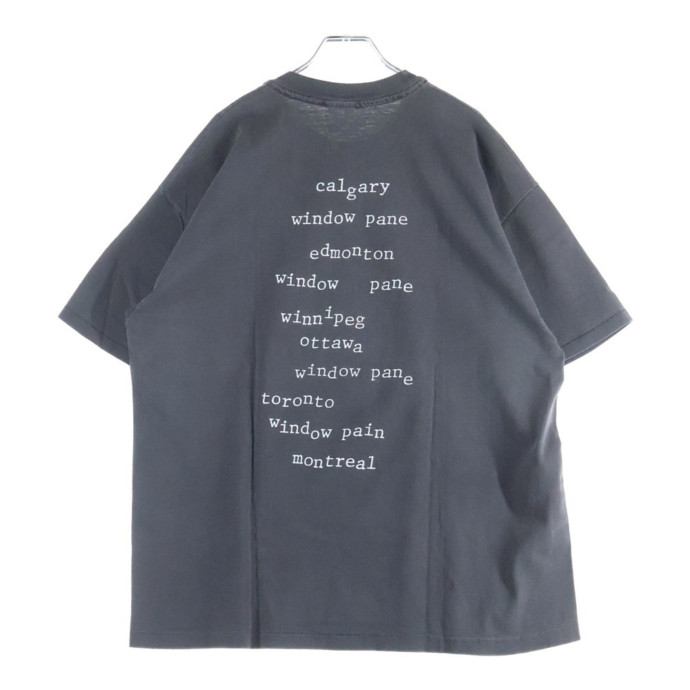 VINTAGE(ヴィンテージ) 90s PEARL JAM WINDOW PAIN パールジャム ウィンドウペーン 両面プリント Tシャツ 半袖カットソー ブラック