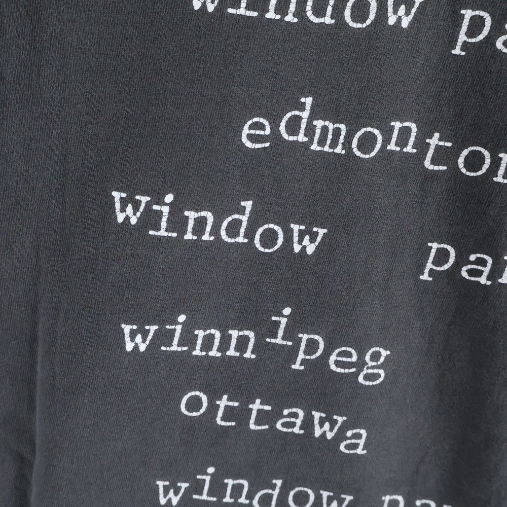 VINTAGE(ヴィンテージ) 90s PEARL JAM WINDOW PAIN パールジャム ウィンドウペーン 両面プリント Tシャツ 半袖カットソー ブラック