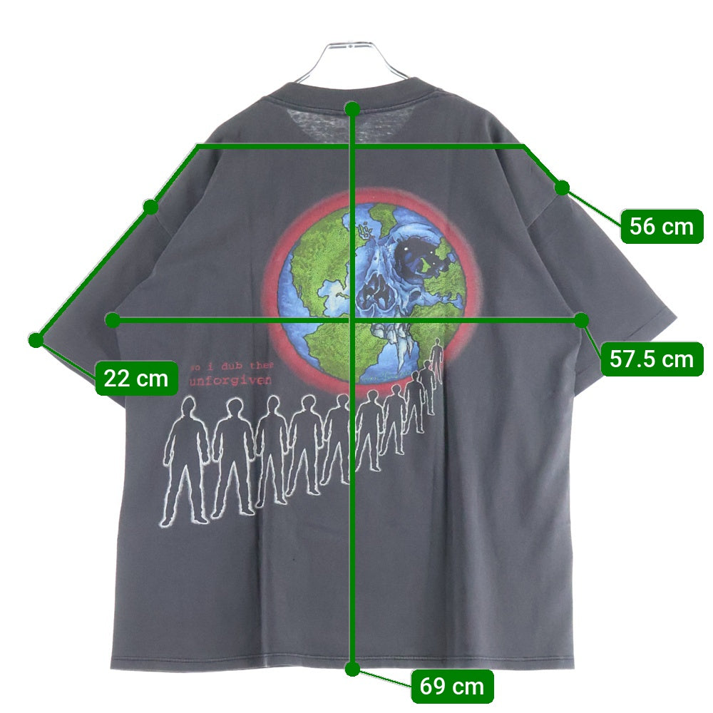 VINTAGE(ヴィンテージ) 90s METALLICA PUSHEAD UNFORGIVEN メタリカ プッシュヘッド アンフォーギヴン Tシャツ 半袖カットソー ブラック
