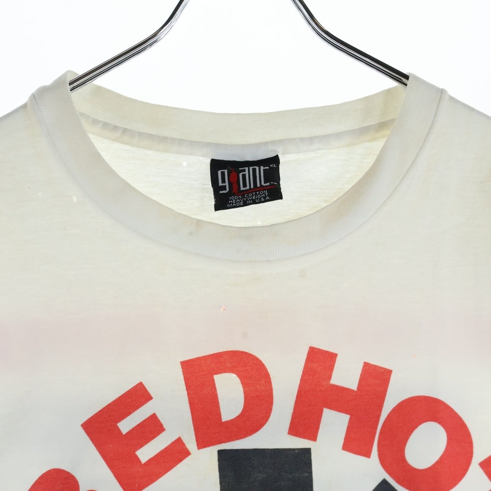 VINTAGE(ヴィンテージ) 90s RED HOT CHILI PEPPERS AZTEC レッドホットチリペッパーズ 両面プリント Tシャツ 半袖カットソー ホワイト