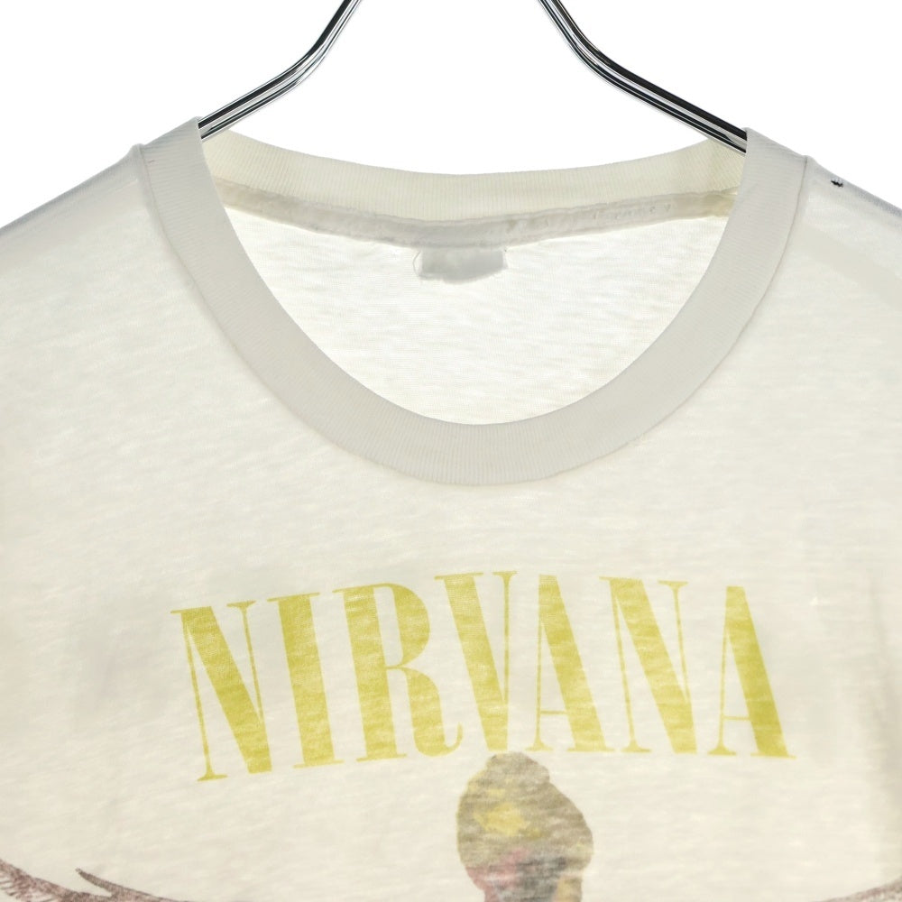 VINTAGE(ヴィンテージ) 90s NIRVANA IN UTERO ニルヴァーナ インユーテロ 両面プリント 半袖Tシャツ ホワイト