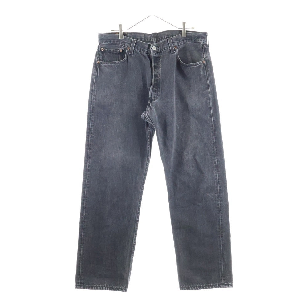 Levi's(リーバイス) 90s 501 後染め ブラックデニムパンツ USA製 1998年製 ボタン裏653 ブラック