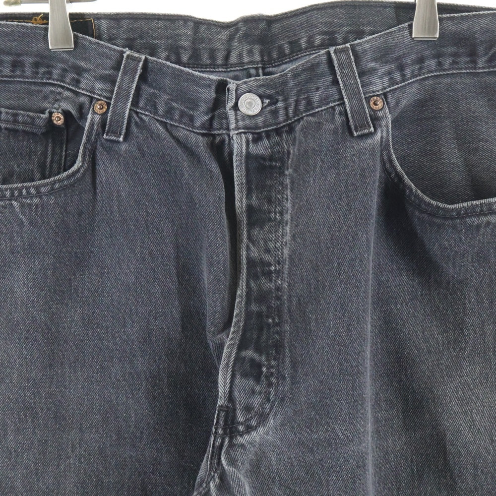 Levi's(リーバイス) 90s 501 後染め ブラックデニムパンツ USA製 1998年製 ボタン裏653 ブラック