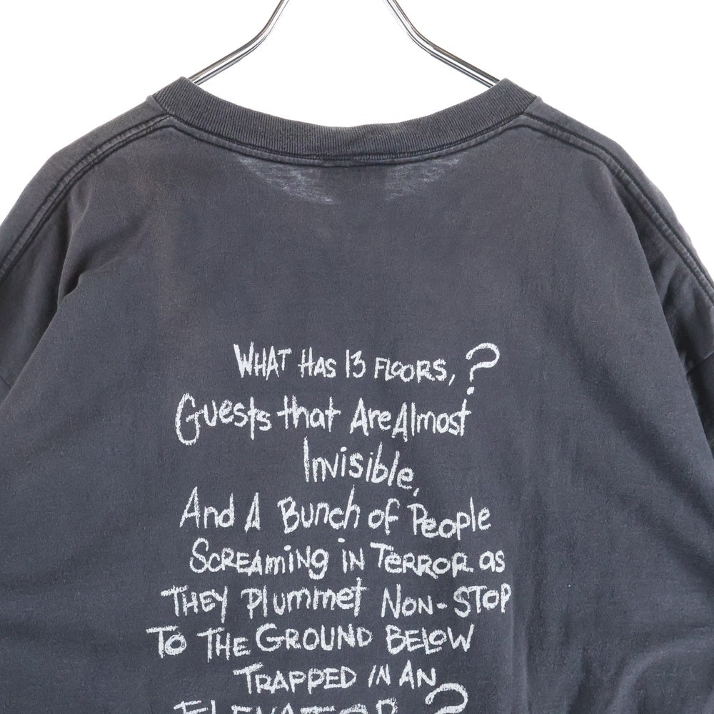 90s ディズニー　タワーオブテラー　両面プリント　グレー　ビックサイズ 90s ディズニー タワーオブテラー 両面プリント グレー ビックサイズ