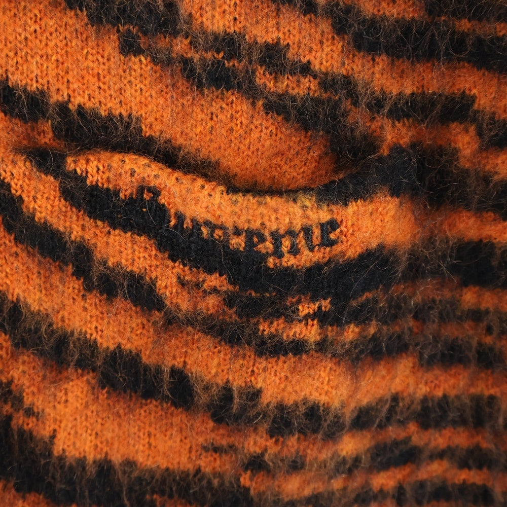SUPREME(シュプリーム) 20AW Brushed Mohair Cardigan Tiger Stripe モヘア カーディガン タイガーストライプ オレンジ