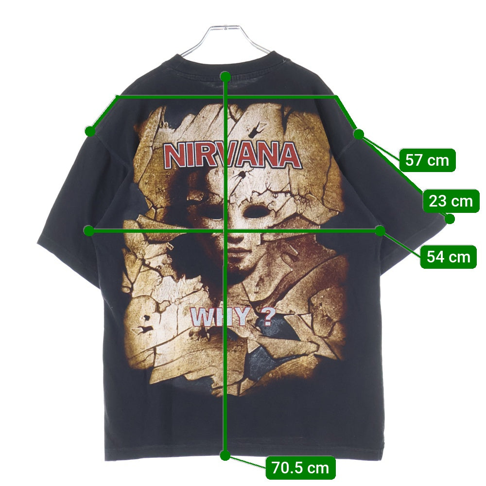 VINTAGE(ヴィンテージ) 90s NIRVANA BOOTLEG ニルヴァーナ ブートレグ Tシャツ 半袖カットソー ブラック