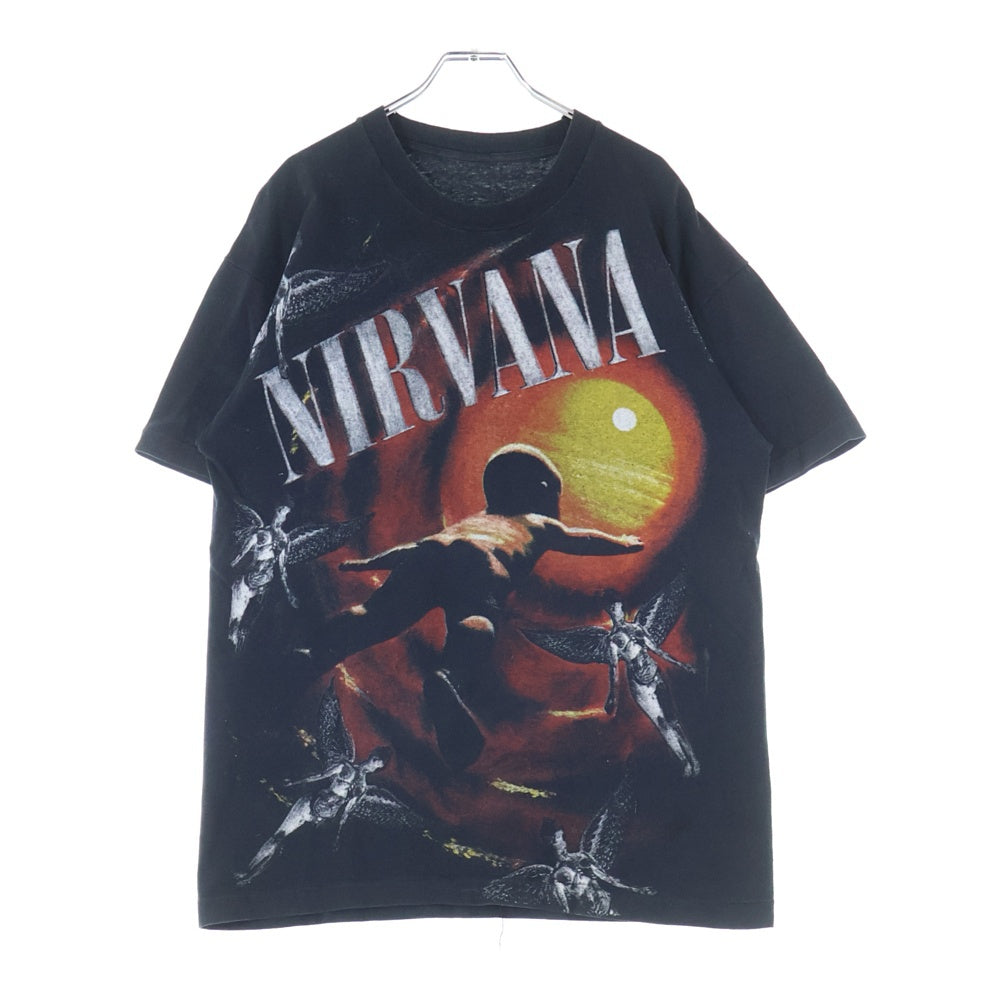 VINTAGE(ヴィンテージ) 90s NIRVANA BOOTLEG ニルヴァーナ ブートレグ Tシャツ 半袖カットソー ブラック