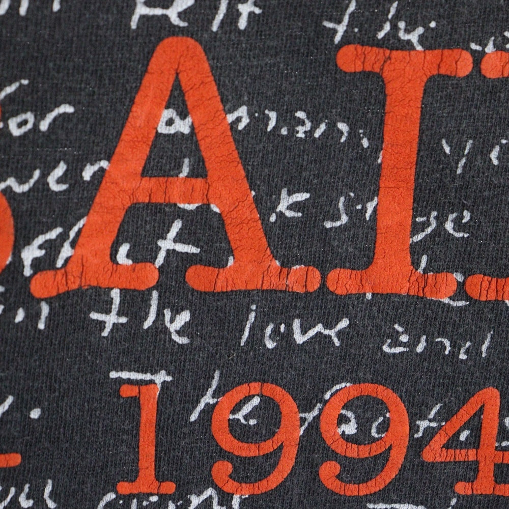 VINTAGE(ヴィンテージ) 90ー00s NIRVANA KURT COBAIN GRUNGEIS DEAD BOOTLEG ニルヴァーナ カートコバーン ブートレグ 両面プリント Tシャツ 半袖カットソー ブラック