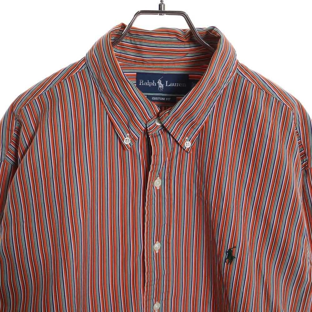 LAUREN RALPH LAUREN(ローレンラルフローレン) BD STRIPE SHIRT ボタンダウン マルチストライプ ポニーロゴ 長袖シャツ マルチカラー