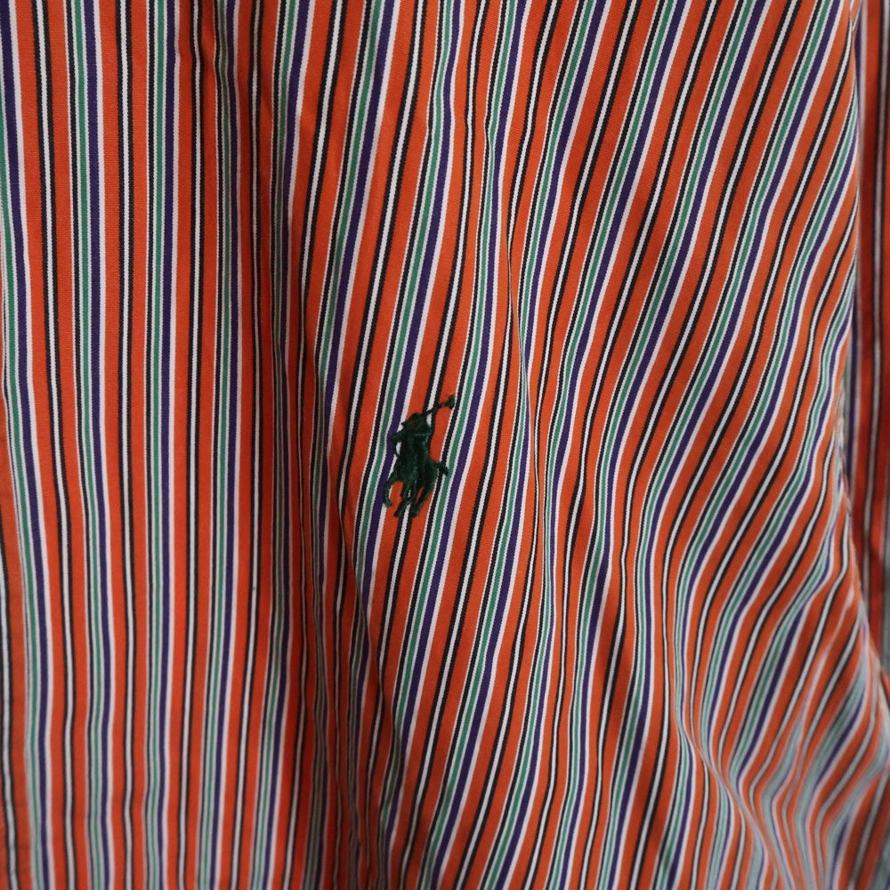 LAUREN RALPH LAUREN(ローレンラルフローレン) BD STRIPE SHIRT ボタンダウン マルチストライプ ポニーロゴ 長袖シャツ マルチカラー