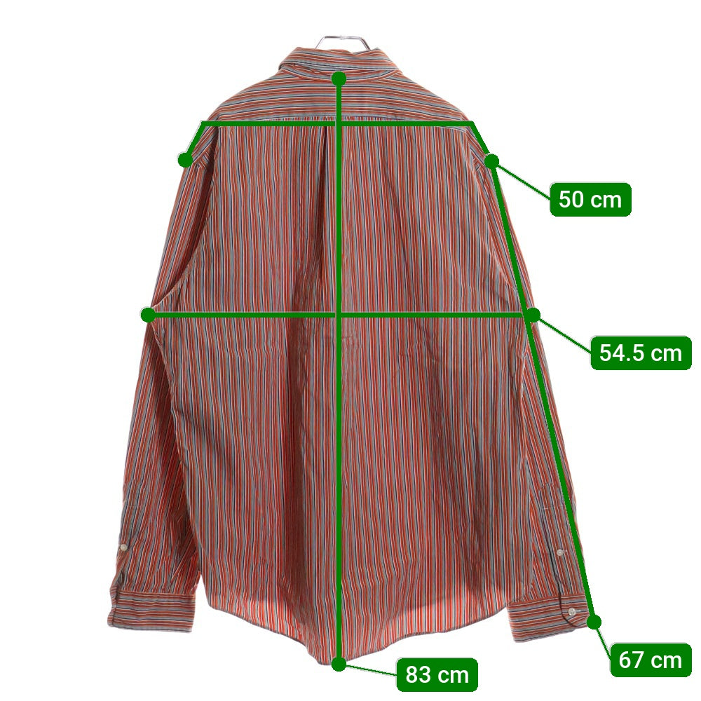 LAUREN RALPH LAUREN(ローレンラルフローレン) BD STRIPE SHIRT ボタンダウン マルチストライプ ポニーロゴ 長袖シャツ マルチカラー