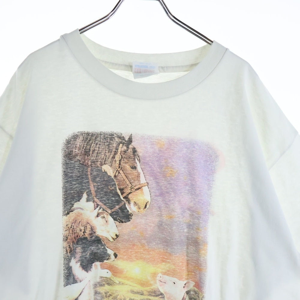 VINTAGE(ヴィンテージ) 90s BABE MOVIE TEE ベイブ ムービー Tシャツ 半袖カットソー ホワイト