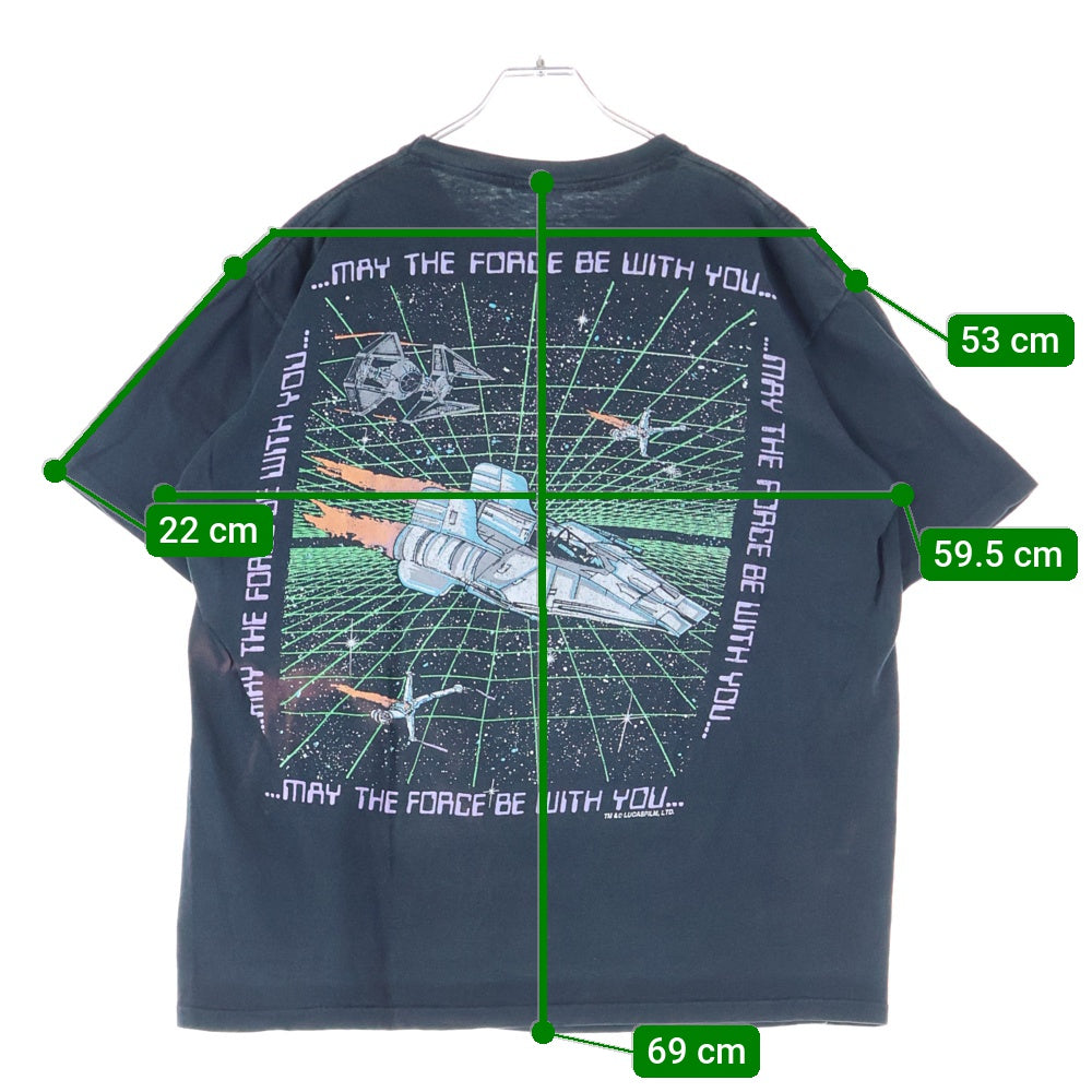 VINTAGE(ヴィンテージ) 80s DISNEY STAR WARS ディズニー スターウォーズ Tシャツ 半袖カットソー ブラック