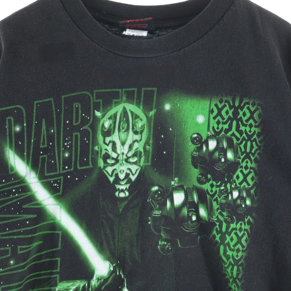 VINTAGE(ヴィンテージ) 90s STAR WARS Darth Maul スターウォーズ ダースモール Tシャツ 半袖カットソー ブラック