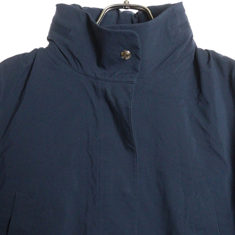 HERMES(エルメス) STAND COLLAR RAIN COAT GORE-TEX ゴアテックス レインコート ネイビー レディース