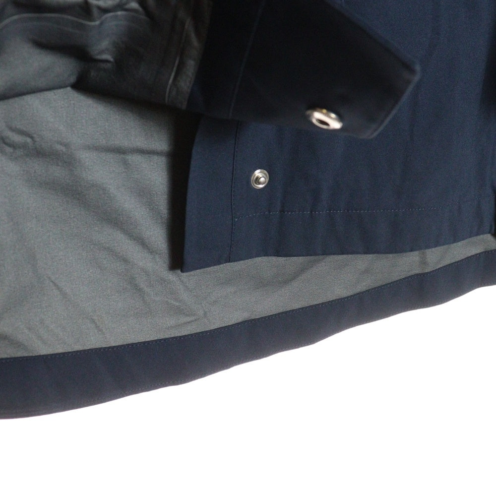HERMES(エルメス) STAND COLLAR RAIN COAT GORE-TEX ゴアテックス レインコート ネイビー レディース