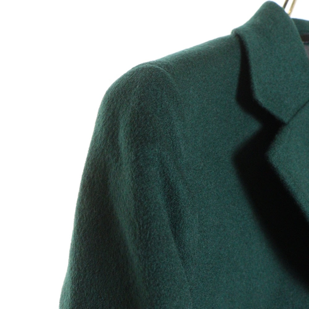 Paul Smith(ポールスミス) WOOL MELTON CHESTER COAT ウール カシミヤ チェスター コート グリーン レディース