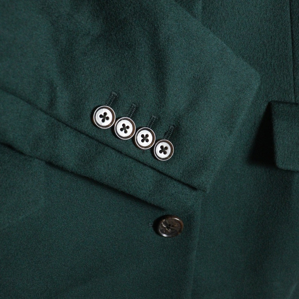 Paul Smith(ポールスミス) WOOL MELTON CHESTER COAT ウール カシミヤ チェスター コート グリーン レディース