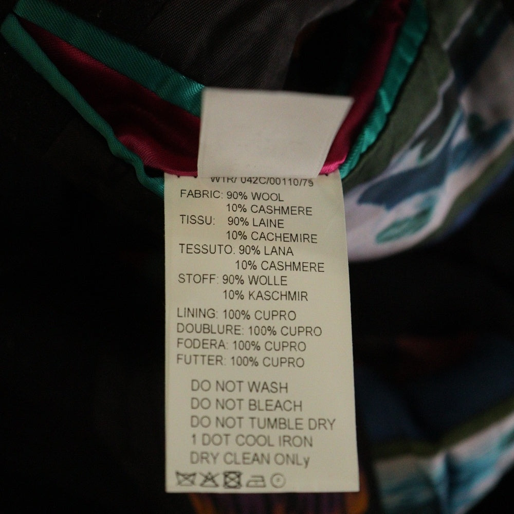 Paul Smith(ポールスミス) DREAMER WOOL MELTON CHESTER COAT ウール カシミヤ チェスター コート ブラック レディース