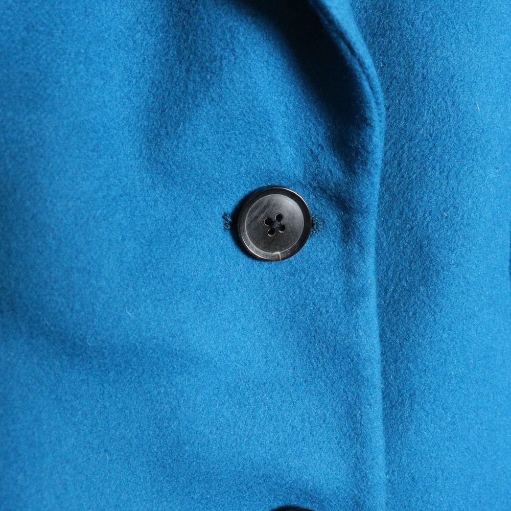 Paul Smith(ポールスミス) WOOL MELTON CHESTER COAT ウール カシミヤ チェスター コート ブルー レディース