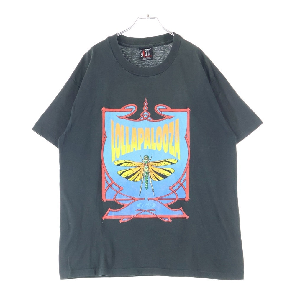 VINTAGE(ヴィンテージ) 90s LOLLAPALOOZA 1992 Festival ロラパルーザ 両面プリント 半袖Tシャツ カットソー ブラック