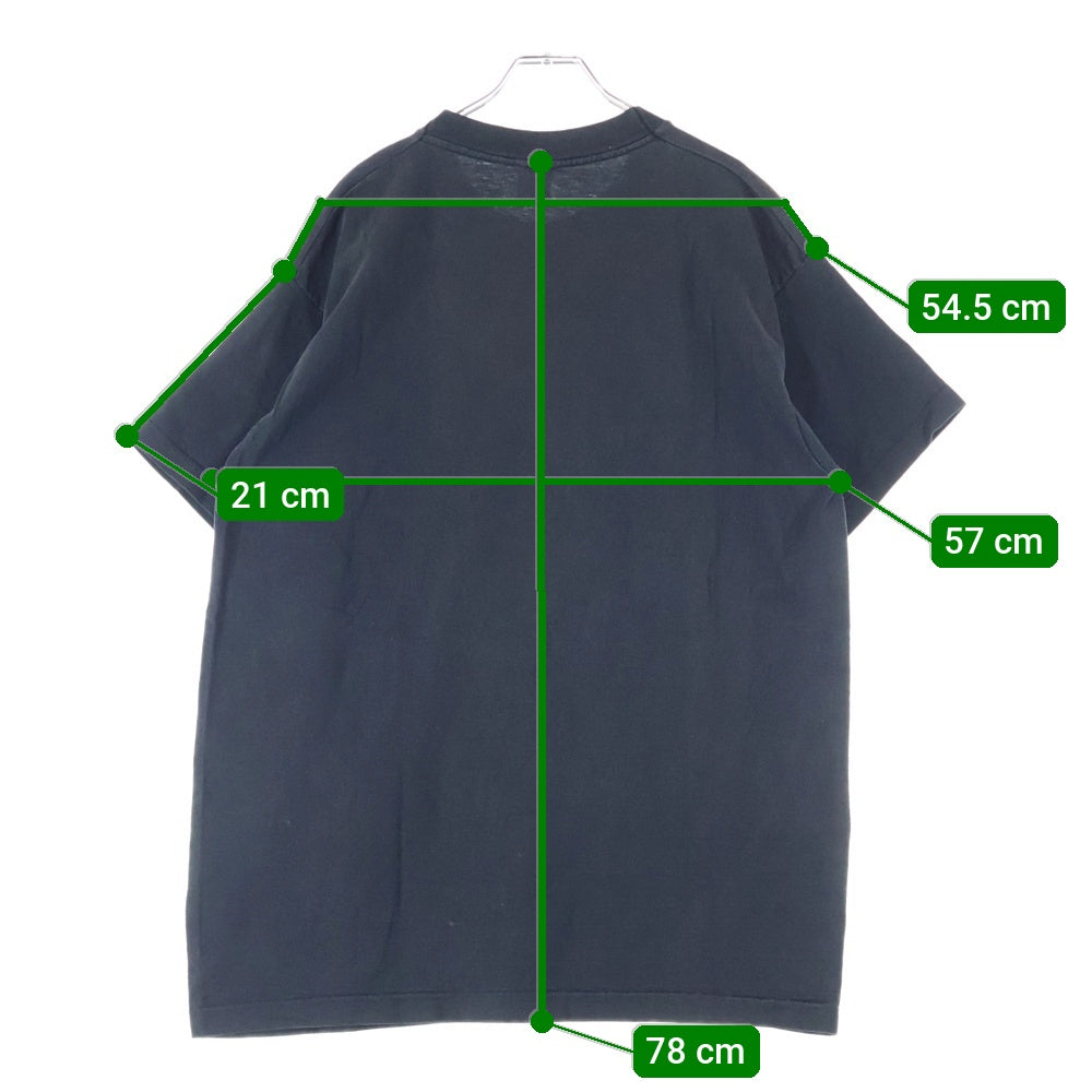 VINTAGE(ヴィンテージ) 90s God Slept in Because On The 6th Day 半袖プリントTシャツ カットソー ブラック