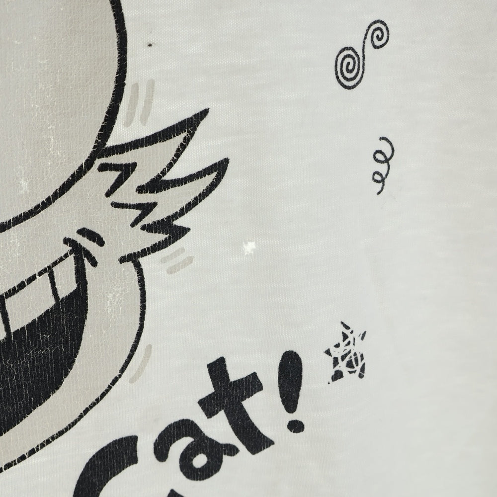 VINTAGE(ヴィンテージ) 90s The Grateful Cat 半袖プリントTシャツ カットソー ホワイト