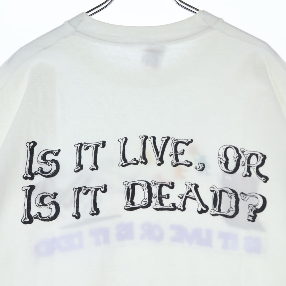 VINTAGE(ヴィンテージ) 90s GRATEFULDEAD IS IT LIVE OR IS IT DEAD TEE グレイトフルデッド 両面プリント半袖Tシャツ カットソー ホワイト