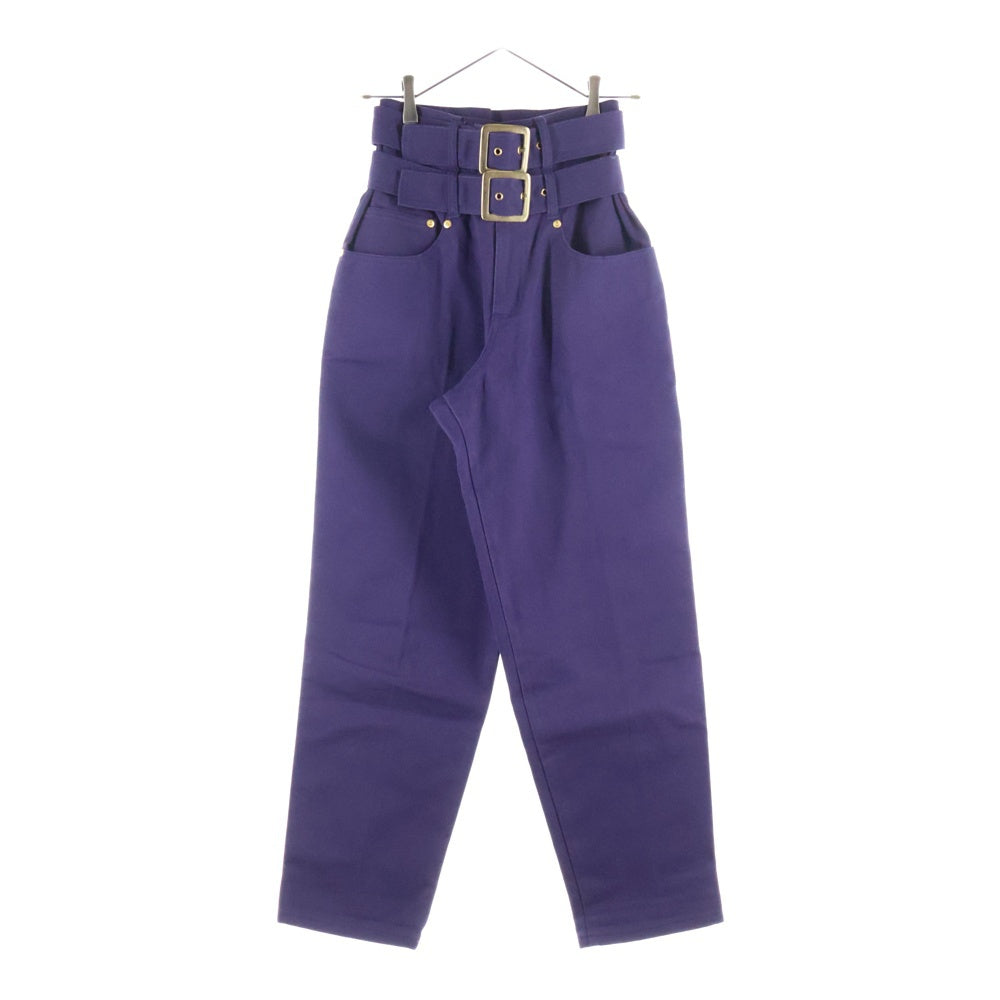 Jean Paul GAULTIER(ジャンポールゴルチエ) 99AW Archive JUNIOR GAULTIER Double Belted Work Pantsダブルベルテッド ワークパンツ パープル レディース