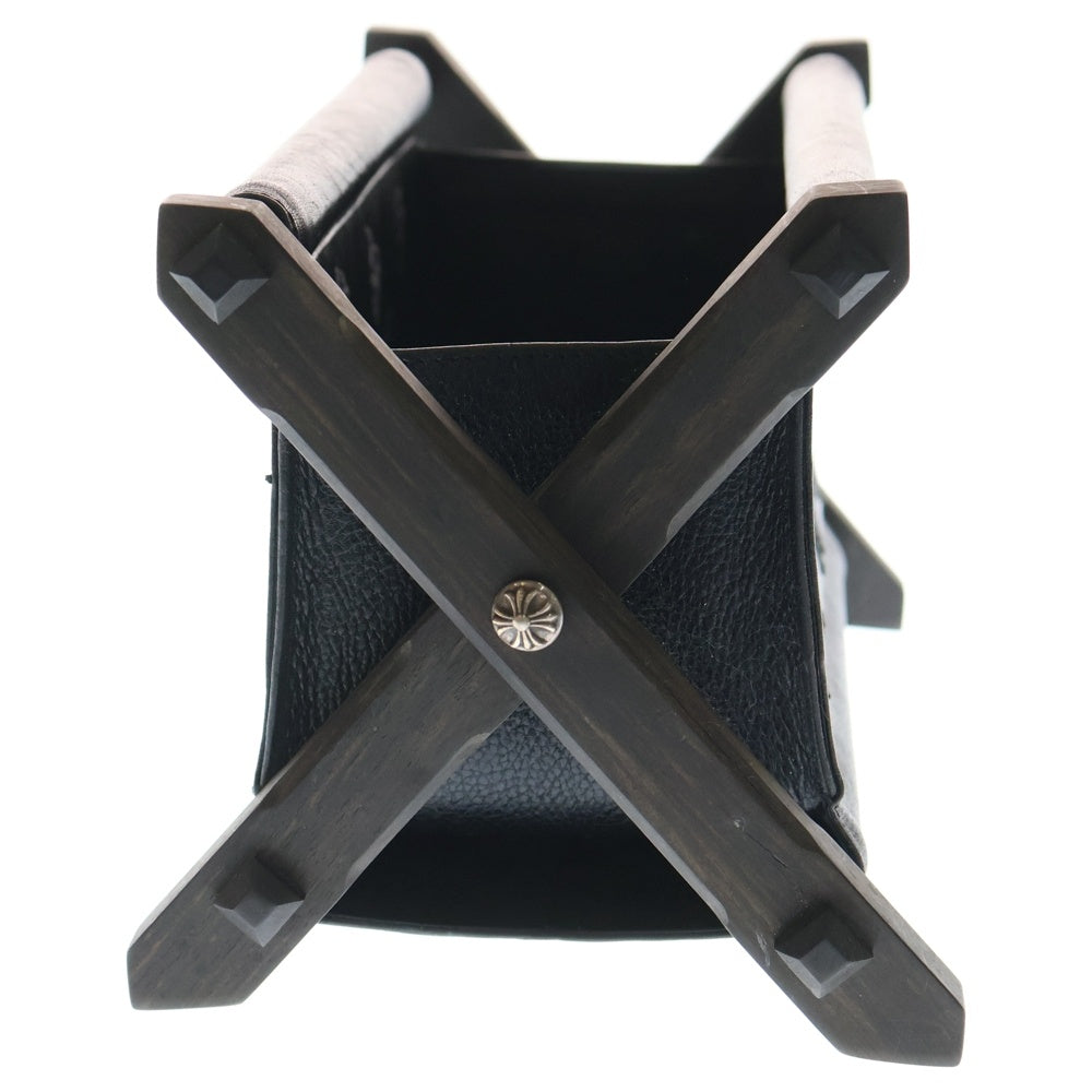 CHROME HEARTS(クロムハーツ) REMOTE CONTROLLER RACK リモコンラック セメタリースターパッチエボニーレッグレザー ブラック