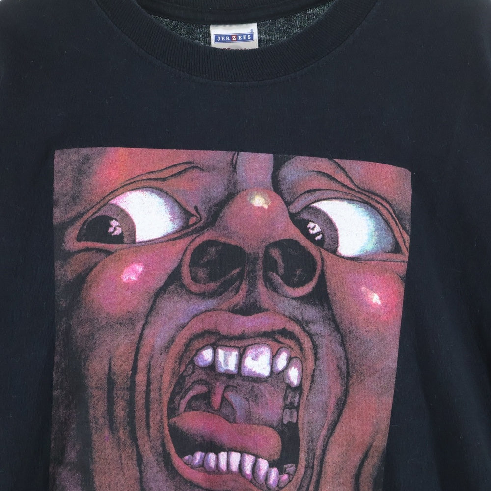VINTAGE(ヴィンテージ) 90‐00s KING CRIMSON キングクリムゾン 両面プリント Tシャツ 販売カットソー ブラック