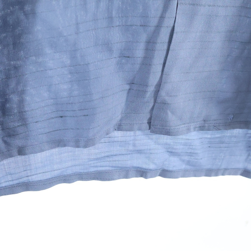 VINTAGE(ヴィンテージ) 60s WEARVER REGULAR COLLAR SHIRT ダブルポケット レーヨン レギュラーカラー カスリ 絣 長袖 シャツ ブルー