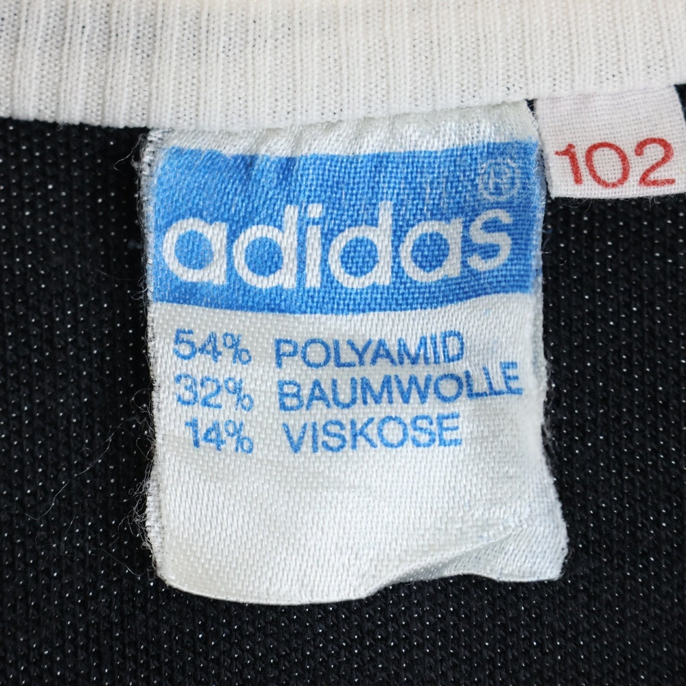 adidas(アディダス) 60-70s TRACK JACKET ハイネック ジップアップ トラック ジャケット ブラック/ホワイト 西ドイツ製