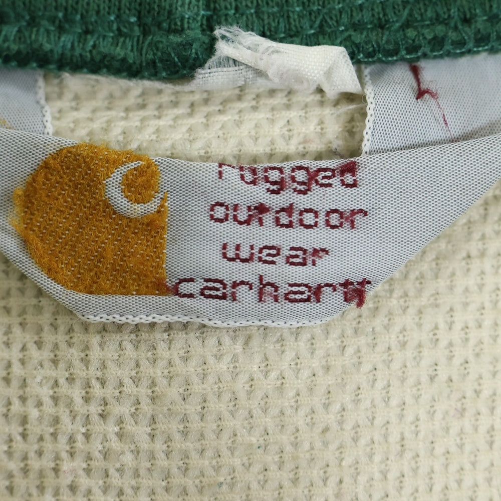 CARHARTT(カーハート) 80s FULL ZIP SWEAT HOODIE サーマルライナー ジップ パーカー グリーン