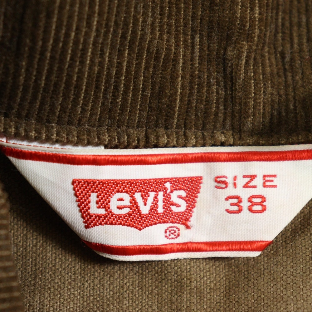 Levi's(リーバイス) 70s VINTAGE 70505 1529 コーデュロイ トラッカージャケット ボタン裏刻印52 ブラウン