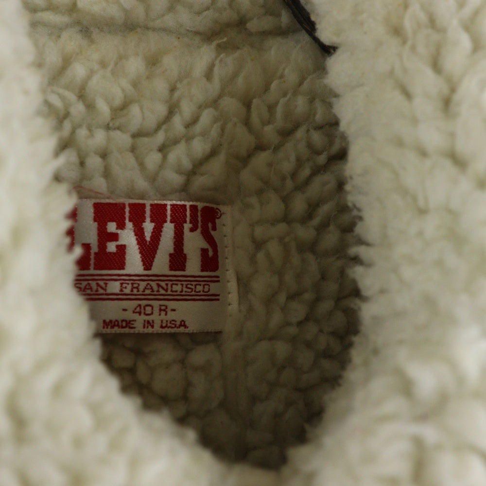 Levi's(リーバイス) 80s VINTAGE 70608-0216 デニムボアジャケット デニムジャケット 裏地ボア インディゴ
