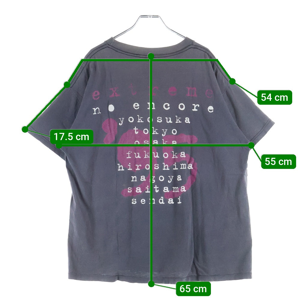 VINTAGE(ヴィンテージ) 90s EXTREME JAPAN TOUR エクストリーム ジャパン ツアー Tシャツ 半袖カットソー ブラック