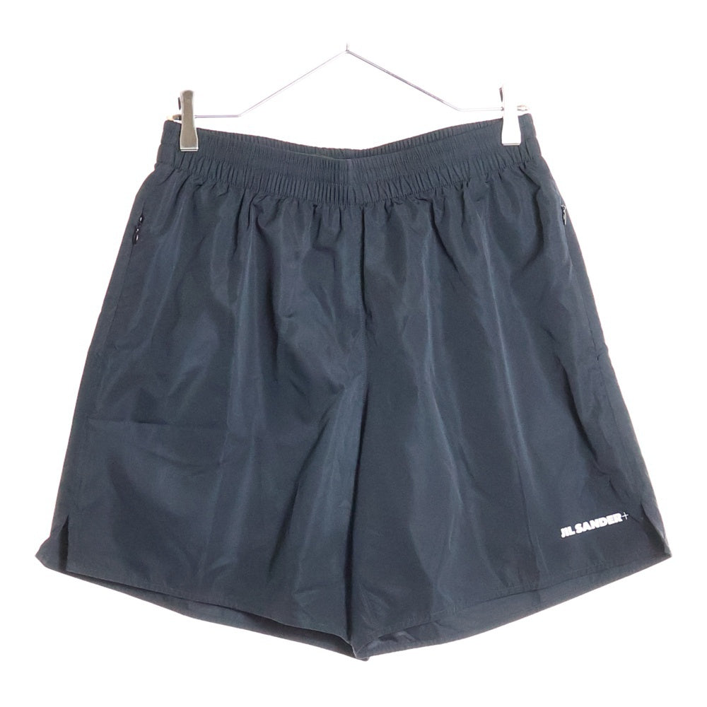 JIL SANDER +(ジルサンダープラス) ロゴ プリント ナイロン ショート パンツ ショーツ ブラック J47MU0135 J20034