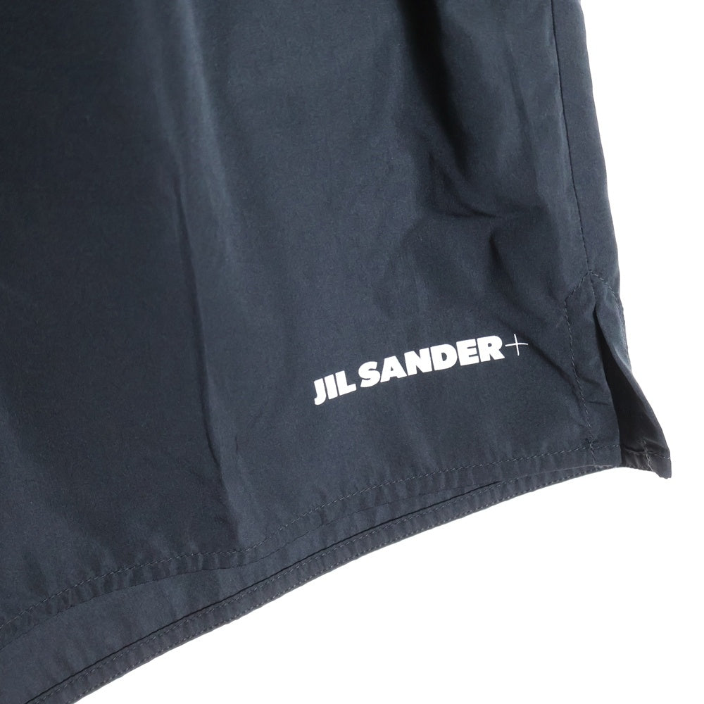 JIL SANDER +(ジルサンダープラス) ロゴ プリント ナイロン ショート パンツ ショーツ ブラック J47MU0135 J20034