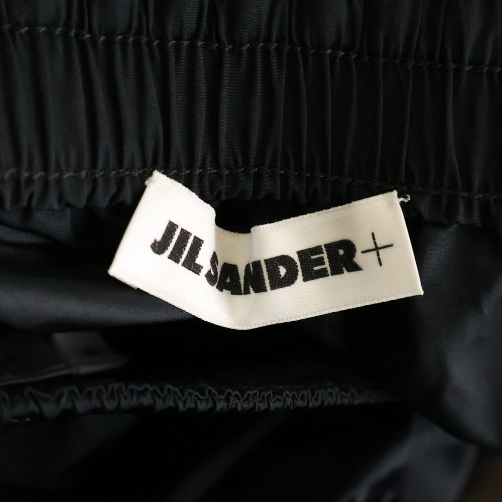 JIL SANDER +(ジルサンダープラス) ロゴ プリント ナイロン ショート パンツ ショーツ ブラック J47MU0135 J20034