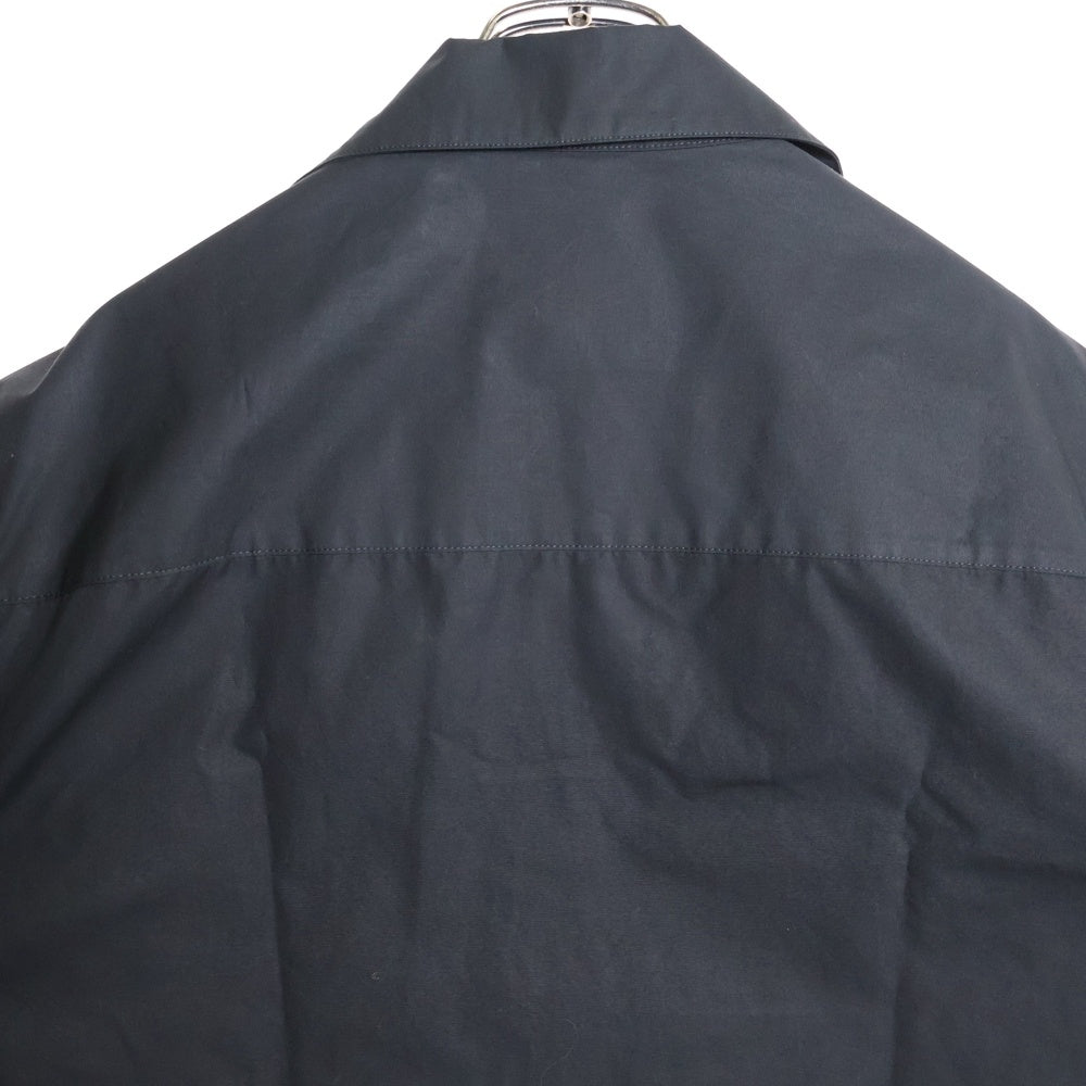 JIL SANDER(ジルサンダー) オープンカラー フロント ダブル ポケット 半袖 シャツ ブラック J22DL0291 J45002