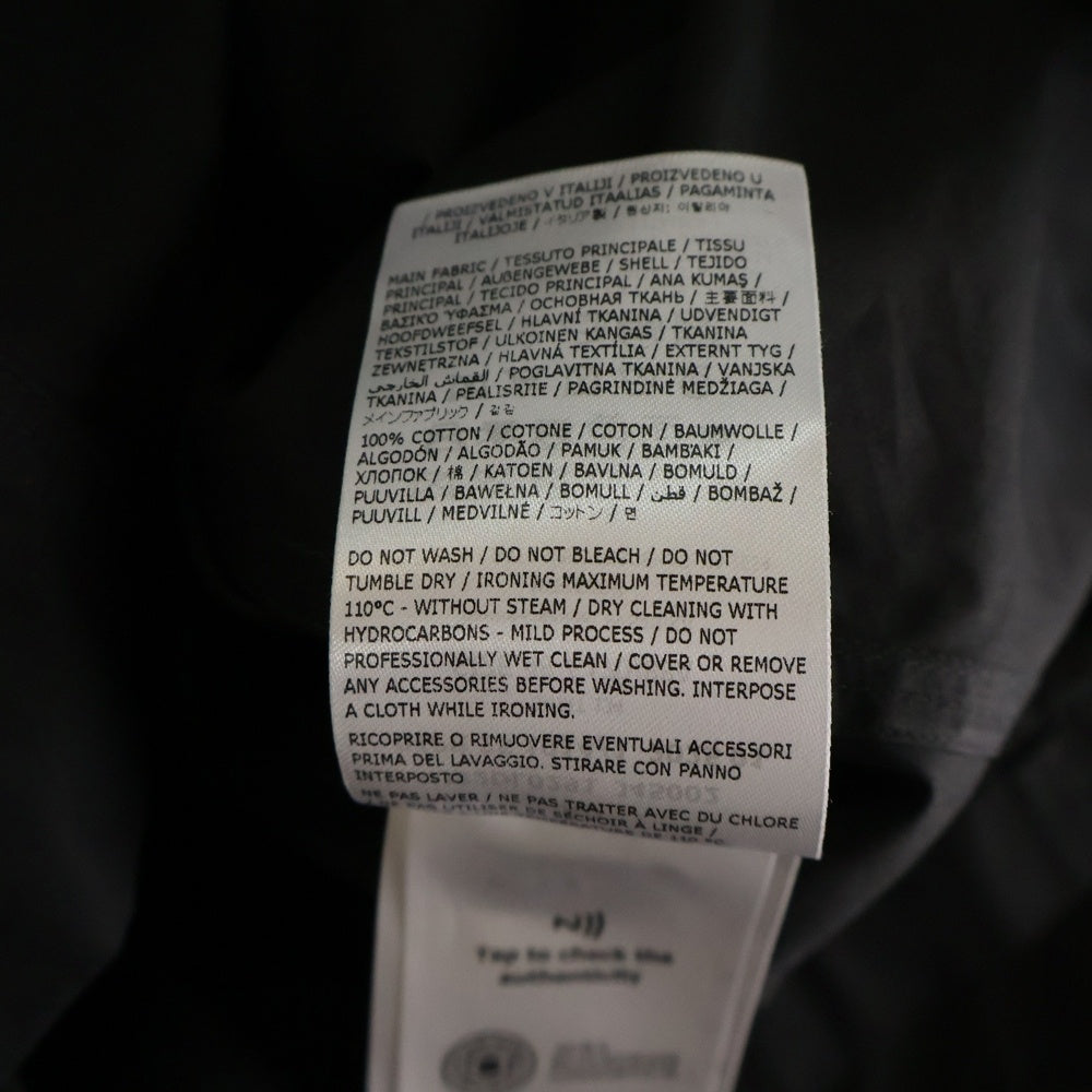 JIL SANDER(ジルサンダー) オープンカラー フロント ダブル ポケット 半袖 シャツ ブラック J22DL0291 J45002