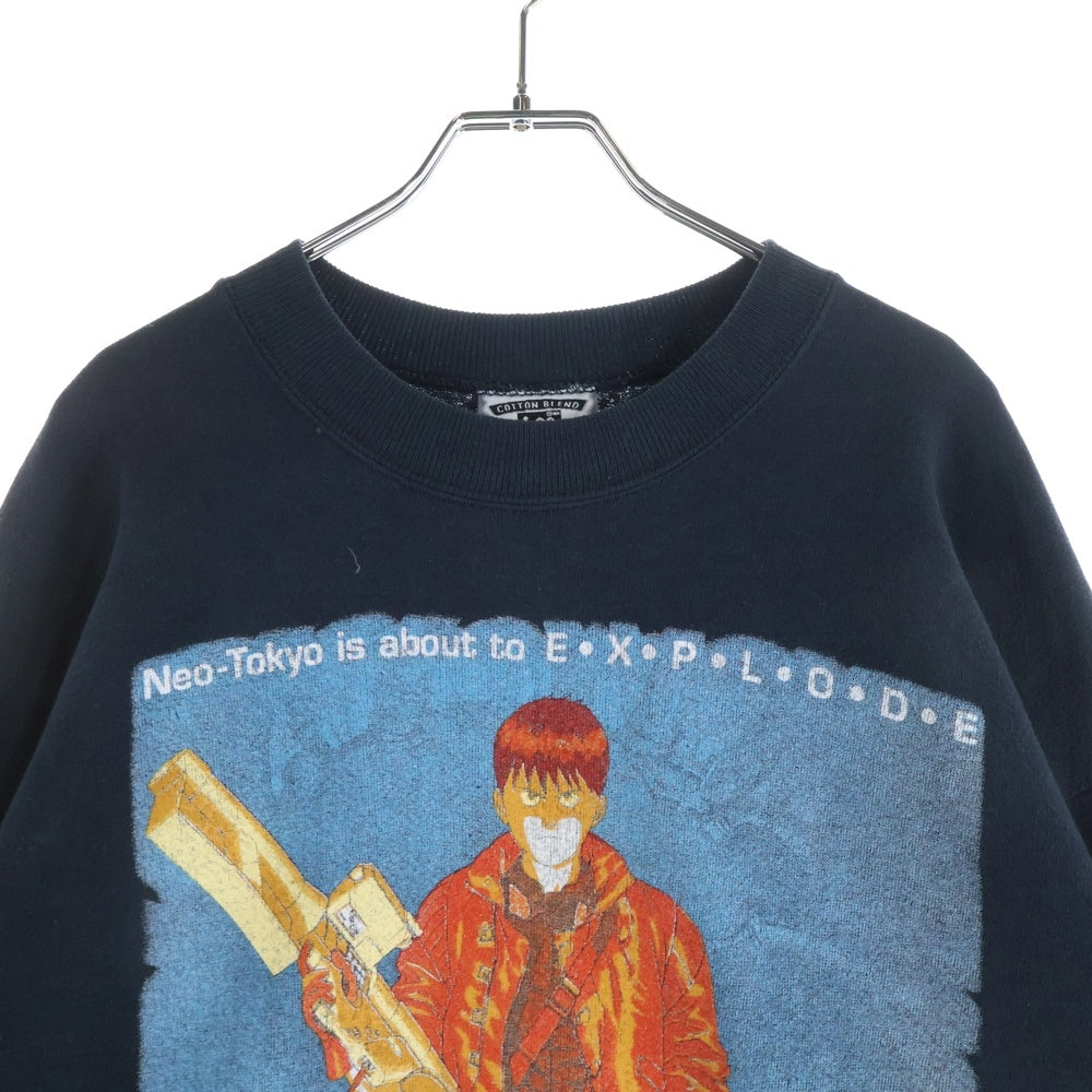VINTAGE(ヴィンテージ) 90s AKIRA KANEDA EXPLODE CREWNECK SWEAT LEE BODY アキラ 金田 エクスプロード スウェット ブラック