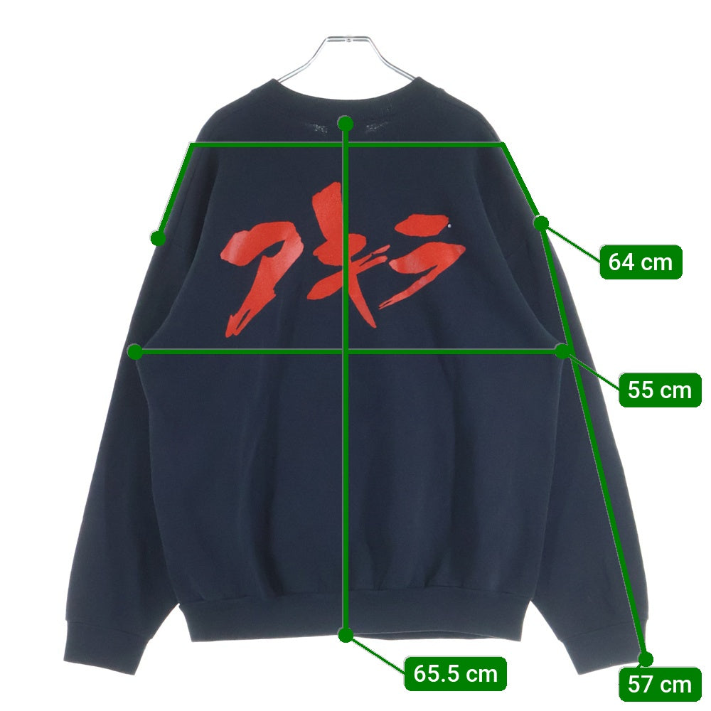 VINTAGE(ヴィンテージ) 90s AKIRA KANEDA EXPLODE CREWNECK SWEAT LEE BODY アキラ 金田 エクスプロード スウェット ブラック