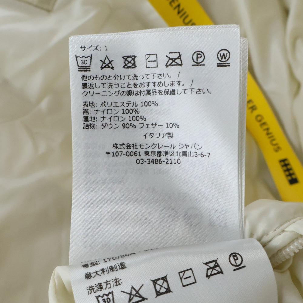 MONCLER GENIUS(モンクレール ジーニアス) 22AW ROUSAY JACKET DOWN JACKET H20921A00036 M2009 ロウジー ビッグ ダウンジャケット アイボリー