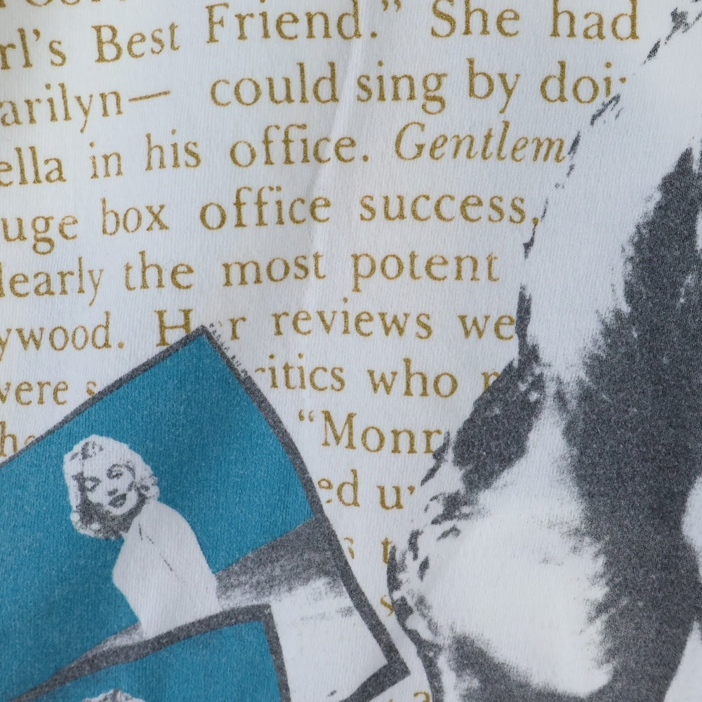 VINTAGE(ヴィンテージ) 90s MARILYN MONROE マリリンモンロー両面プリント 半袖Tシャツ カットソー ホワイト